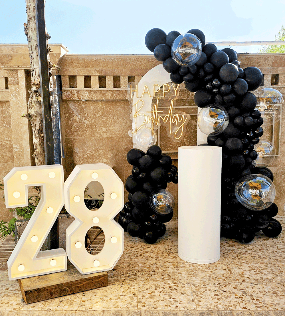 بادکنک آرایی آبشاری BWA15